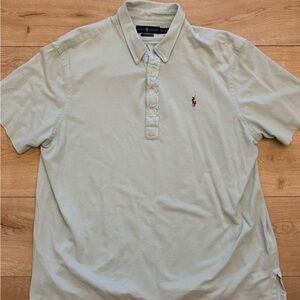 Ralph Lauren Light Blue Polo with Brown  Pony Size XXL Preppy Business Casual